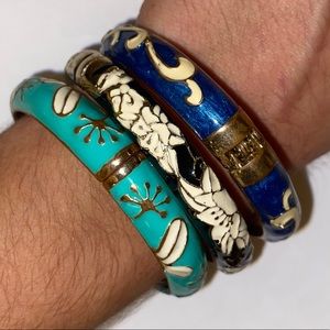 Black bracelet with detailing